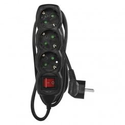 Мережевий подовжувач Emos 1.5 м 3 розетки (PC1321R)