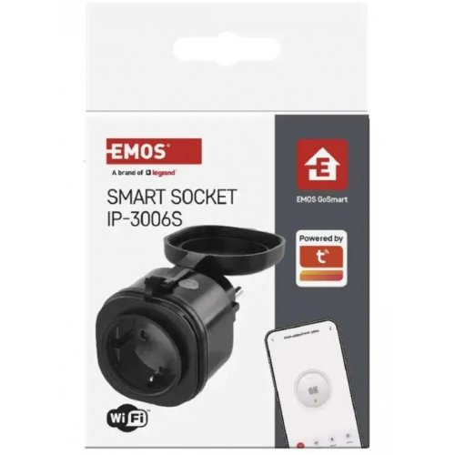 Розумна вологозахищена розетка Emos P5532 GoSmart Wi-Fi купити в Україні | Telemart фото