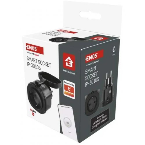 Розумна вологозахищена розетка Emos ZigBee P5534 GoSmart купити в Україні | Telemart фото
