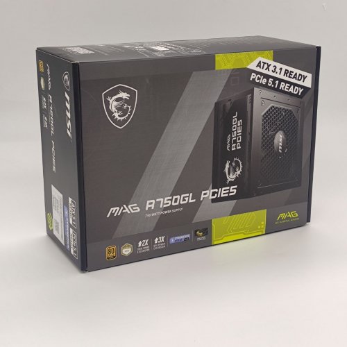 Блок живлення MSI MAG 750W PCIE5 (A750GL) (Відновлено продавцем, 892486) купити в Україні: Київ, Львів, Хмельницький, Тернопіль, Івано-Франківськ | Перевірка сумісності, низька ціна, відгуки, характеристики від TELEMART фото