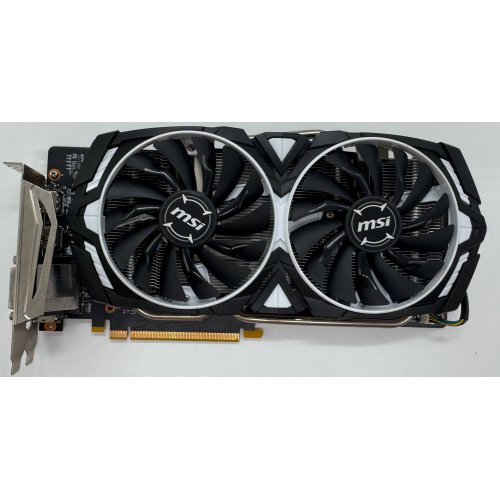 Відеокарта MSI GeForce GTX 1060 Armor OC V1 6144MB (GTX 1060 ARMOR 6G OCV1) (Відновлено продавцем, 892503) купити в Україні: Київ, Львів, Хмельницький, Тернопіль, Івано-Франківськ | Перевірка сумісності, низька ціна, відгуки, характеристики від TELEMART фото