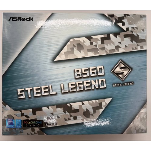 Материнская плата AsRock B560 Steel Legend (s1200, Intel B560) (Восстановлено продавцом, 892533) купить в Украине: Киев, Днепр, Харьков, Одесса  | Проверка совместимости, низкая цена, отзывы, характеристики от TELEMART фото