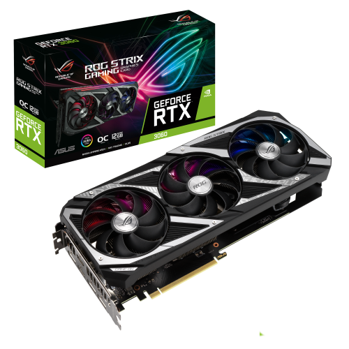 Відеокарта Asus ROG GeForce RTX 3060 STRIX OC 12288MB (ROG-STRIX-RTX3060-O12G-V2-GAMING) (Відновлено продавцем, 892537) купити в Україні: Київ, Львів, Хмельницький, Тернопіль, Івано-Франківськ | Перевірка сумісності, низька ціна, відгуки, характеристики від TELEMART фото