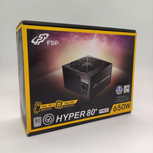 Блок живлення FSP Hyper Pro 650W (H3-650) (Відновлено продавцем, 892541) купити в Україні: Київ, Львів, Хмельницький, Тернопіль, Івано-Франківськ | Перевірка сумісності, низька ціна, відгуки, характеристики від TELEMART фото