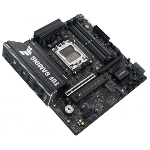 Уцінка материнська плата Asus TUF GAMING B850M-E WIFI (sAM5, AMD B850) (Відремонтовано виробником, 892554) купити в Україні: Київ, Львів, Хмельницький, Тернопіль, Івано-Франківськ | Перевірка сумісності, низька ціна, відгуки, характеристики від TELEMART фото
