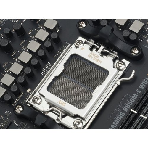 Уцінка материнська плата Asus TUF GAMING B850M-E WIFI (sAM5, AMD B850) (Відремонтовано виробником, 892554) купити в Україні: Київ, Львів, Хмельницький, Тернопіль, Івано-Франківськ | Перевірка сумісності, низька ціна, відгуки, характеристики від TELEMART фото
