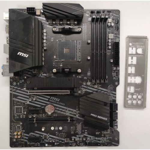 Материнская плата MSI B550-A PRO (sAM4, AMD B550) (Восстановлено продавцом, 892558) купить в Украине: Киев, Днепр, Харьков, Одесса  | Проверка совместимости, низкая цена, отзывы, характеристики от TELEMART фото
