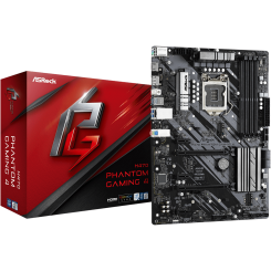 Материнская плата AsRock H470 Phantom Gaming 4 (s1200, Intel H470) (Восстановлено продавцом, 892563)
