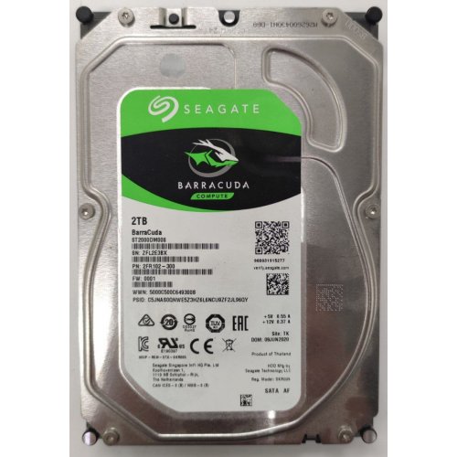 Жесткий диск Seagate BarraCuda 2TB 256MB 7200RPM 3.5" (ST2000DM008) (Восстановлено продавцом, 892565) купить в Украине: Киев, Днепр, Харьков, Одесса  | Проверка совместимости, низкая цена, отзывы, характеристики от TELEMART фото