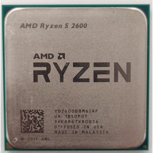 Процесор AMD Ryzen 5 2600 3.4(3.9)GHz 16MB sAM4 Tray (YD2600BBM6IAF) (Відновлено продавцем, 892575) купити в Україні: Київ, Львів, Хмельницький, Тернопіль, Івано-Франківськ | Перевірка сумісності, низька ціна, відгуки, характеристики від TELEMART фото