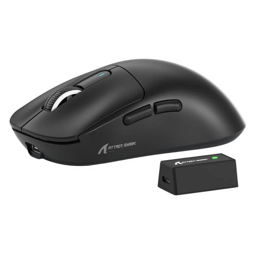 Уцінка миша Attack Shark X3 Pro Wireless 8K (AS-6972792470214-B) Black (Розкрита упаковка, 892636) купити в Україні: Київ, Львів, Хмельницький, Тернопіль, Івано-Франківськ | Низька ціна, відгуки, характеристики від TELEMART фото