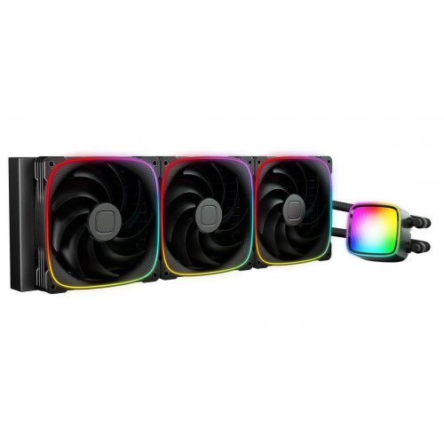 Уцінка готова сво Geometric Future Eskimo Pro 420 ARGB (GEO-EP-42B) Black (Розкрита упаковка, відсутні кріплення AMD, 892651) купити в Україні: Київ, Львів, Хмельницький, Тернопіль, Івано-Франківськ | Перевірка сумісності, низька ціна, відгуки, характеристики від TELEMART фото