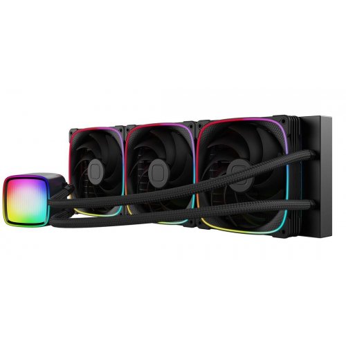 Уцінка готова сво Geometric Future Eskimo Pro 420 ARGB (GEO-EP-42B) Black (Розкрита упаковка, відсутні кріплення AMD, 892651) купити в Україні: Київ, Львів, Хмельницький, Тернопіль, Івано-Франківськ | Перевірка сумісності, низька ціна, відгуки, характеристики від TELEMART фото