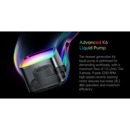 Уцінка готова сво Geometric Future Eskimo Pro 420 ARGB (GEO-EP-42B) Black (Розкрита упаковка, відсутні кріплення AMD, 892651) купити в Україні: Київ, Львів, Хмельницький, Тернопіль, Івано-Франківськ | Перевірка сумісності, низька ціна, відгуки, характеристики від TELEMART фото