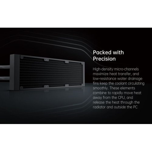 Уцінка готова сво Geometric Future Eskimo Pro 420 ARGB (GEO-EP-42B) Black (Розкрита упаковка, відсутні кріплення AMD, 892651) купити в Україні: Київ, Львів, Хмельницький, Тернопіль, Івано-Франківськ | Перевірка сумісності, низька ціна, відгуки, характеристики від TELEMART фото