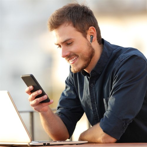 Наушники Tronsmart Sounfii R4 (1096447) Black купить в Украине: Киев, Днепр, Харьков, Одесса  | Низкая цена, отзывы, характеристики от TELEMART фото