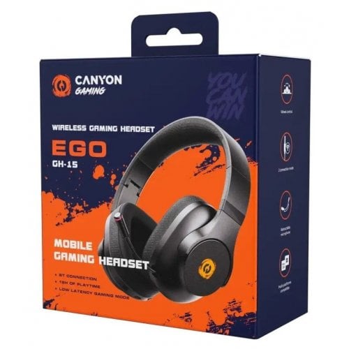 Навушники Canyon Ego GH-15 (CND-SGHS15B) Black купити в Україні | Telemart фото