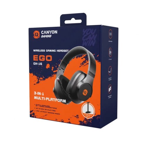 Наушники Canyon Ego GH-16 (CND-SGHS16W) White купить в Украине: Киев, Днепр, Харьков, Одесса  | Низкая цена, отзывы, характеристики от TELEMART фото