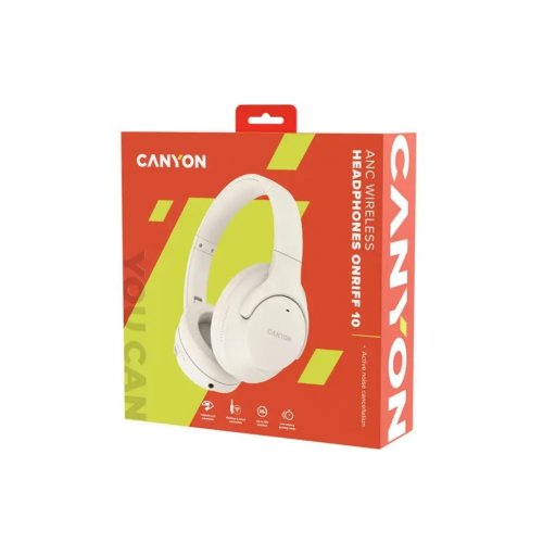 Наушники Canyon OnRiff 10 (CNS-CBTHS10BG) Beige купить в Украине: Киев, Днепр, Харьков, Одесса  | Низкая цена, отзывы, характеристики от TELEMART фото