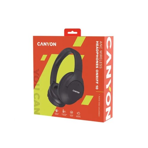 Наушники Canyon OnRiff 10 (CNS-CBTHS10BK) Black купить в Украине: Киев, Днепр, Харьков, Одесса  | Низкая цена, отзывы, характеристики от TELEMART фото
