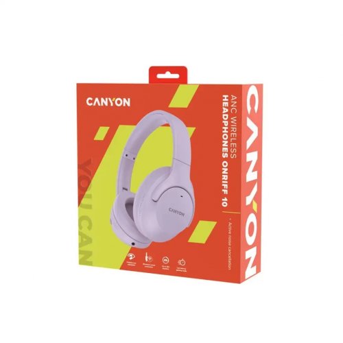 Наушники Canyon OnRiff 10 (CNS-CBTHS10PU) Purple купить в Украине: Киев, Днепр, Харьков, Одесса  | Низкая цена, отзывы, характеристики от TELEMART фото