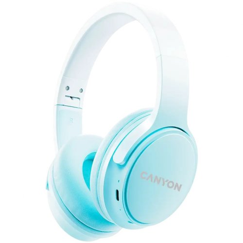 Навушники Canyon OnRiff 4 (CNS-CBTHS4BL) Blue купити в Україні: Київ, Львів, Хмельницький, Тернопіль, Івано-Франківськ | Низька ціна, відгуки, характеристики від TELEMART фото