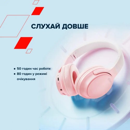 Наушники Canyon OnRiff 4 (CNS-CBTHS4P) Pink купить в Украине: Киев, Днепр, Харьков, Одесса  | Низкая цена, отзывы, характеристики от TELEMART фото
