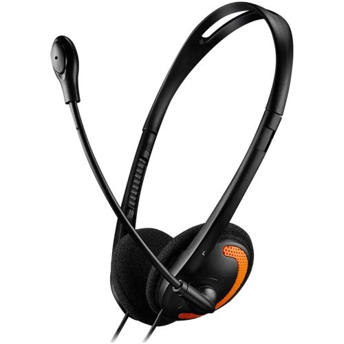 Наушники Canyon OnTalk 01 (CNS-CHS01BO) Black/Orange купити в Україні: Київ, Львів, Хмельницький, Тернопіль, Івано-Франківськ | Низька ціна, відгуки, характеристики від TELEMART фото