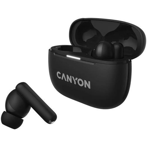 Навушники Canyon OnGo TWS-10 (CNS-TWS10B) Black купити в Україні: Київ, Львів, Хмельницький, Тернопіль, Івано-Франківськ | Низька ціна, відгуки, характеристики від TELEMART фото
