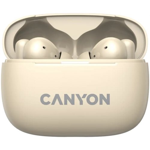 Навушники Canyon On Go 10 ANC TWS-10 (CNS-TWS10BG) Beige купити в Україні: Київ, Львів, Хмельницький, Тернопіль, Івано-Франківськ | Низька ціна, відгуки, характеристики від TELEMART фото