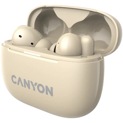 Навушники Canyon On Go 10 ANC TWS-10 (CNS-TWS10BG) Beige купити в Україні: Київ, Львів, Хмельницький, Тернопіль, Івано-Франківськ | Низька ціна, відгуки, характеристики від TELEMART фото