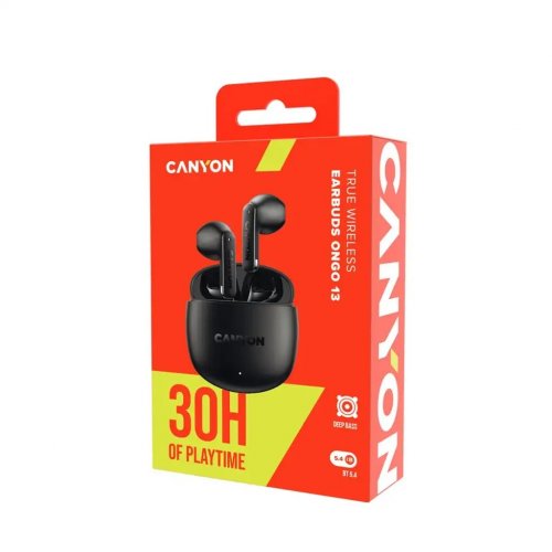 Наушники Canyon On Go 13 (CNS-TWS13B) Black купить в Украине: Киев, Днепр, Харьков, Одесса  | Низкая цена, отзывы, характеристики от TELEMART фото