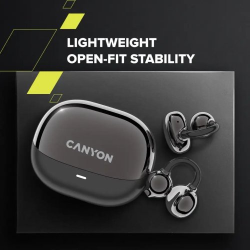 Наушники Canyon On Flow 14 (CNS-TWS14B) Black купить в Украине: Киев, Днепр, Харьков, Одесса  | Низкая цена, отзывы, характеристики от TELEMART фото