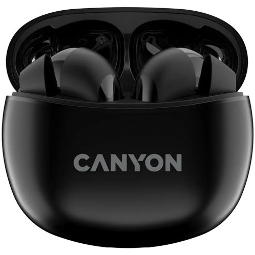 Навушники Canyon TWS-5 (CNS-TWS5B) Black купити в Україні: Київ, Львів, Хмельницький, Тернопіль, Івано-Франківськ | Низька ціна, відгуки, характеристики від TELEMART фото