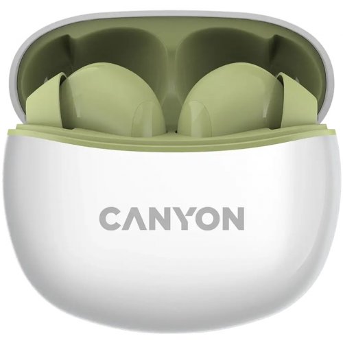 Навушники Canyon TWS-5 (CNS-TWS5GR) Green купити в Україні: Київ, Львів, Хмельницький, Тернопіль, Івано-Франківськ | Низька ціна, відгуки, характеристики від TELEMART фото