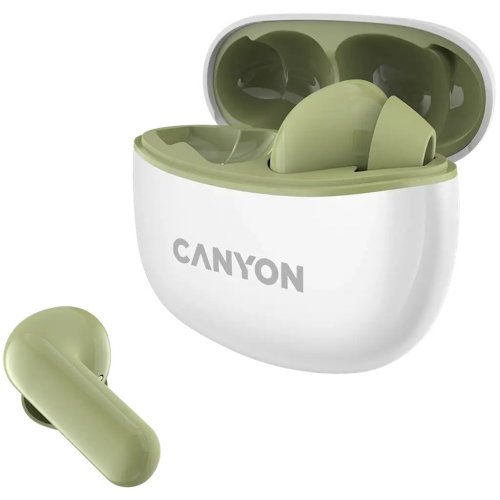Навушники Canyon TWS-5 (CNS-TWS5GR) Green купити в Україні: Київ, Львів, Хмельницький, Тернопіль, Івано-Франківськ | Низька ціна, відгуки, характеристики від TELEMART фото