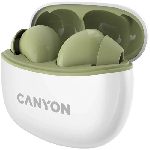Навушники Canyon TWS-5 (CNS-TWS5GR) Green купити в Україні: Київ, Львів, Хмельницький, Тернопіль, Івано-Франківськ | Низька ціна, відгуки, характеристики від TELEMART фото