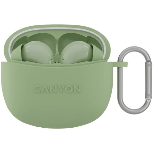 Навушники Canyon TWS-5 (CNS-TWS5GR) Green купити в Україні: Київ, Львів, Хмельницький, Тернопіль, Івано-Франківськ | Низька ціна, відгуки, характеристики від TELEMART фото