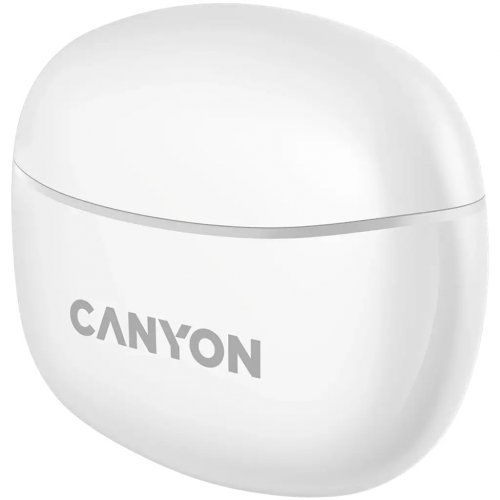 Навушники Canyon TWS-5 (CNS-TWS5W) White купити в Україні: Київ, Львів, Хмельницький, Тернопіль, Івано-Франківськ | Низька ціна, відгуки, характеристики від TELEMART фото