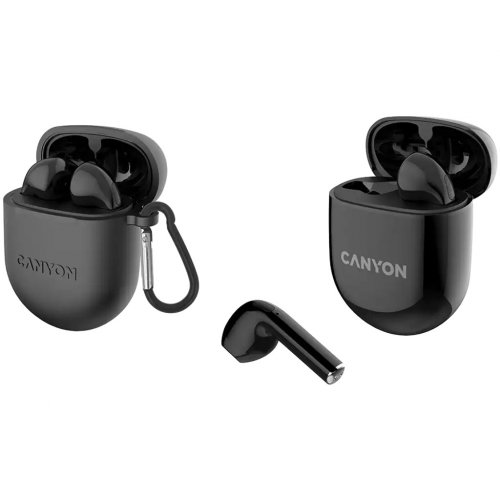 Навушники Canyon TWS-6 (CNS-TWS6B) Black купити в Україні: Київ, Львів, Хмельницький, Тернопіль, Івано-Франківськ | Низька ціна, відгуки, характеристики від TELEMART фото