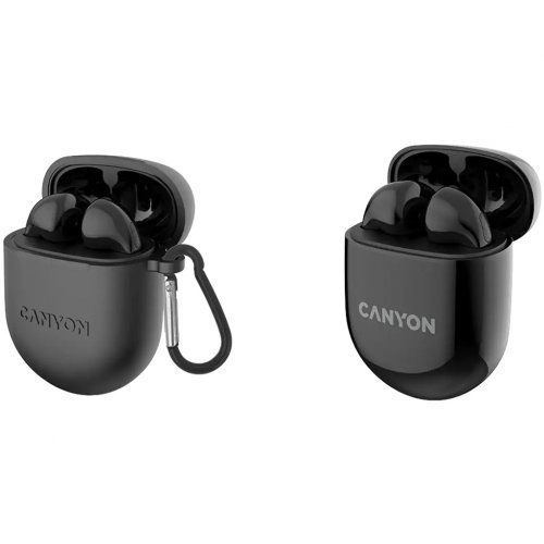 Навушники Canyon TWS-6 (CNS-TWS6B) Black купити в Україні: Київ, Львів, Хмельницький, Тернопіль, Івано-Франківськ | Низька ціна, відгуки, характеристики від TELEMART фото
