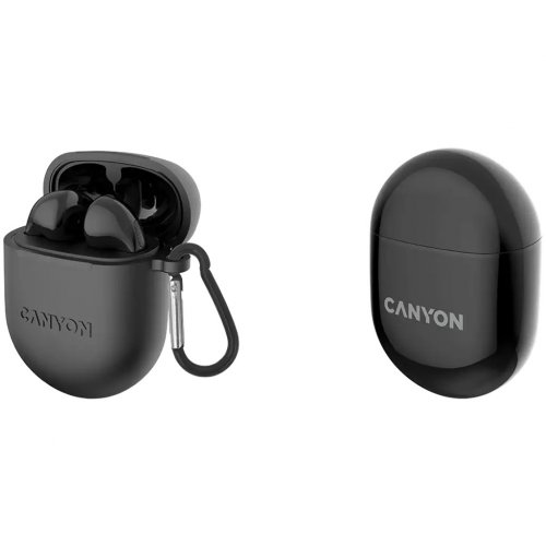 Навушники Canyon TWS-6 (CNS-TWS6B) Black купити в Україні: Київ, Львів, Хмельницький, Тернопіль, Івано-Франківськ | Низька ціна, відгуки, характеристики від TELEMART фото