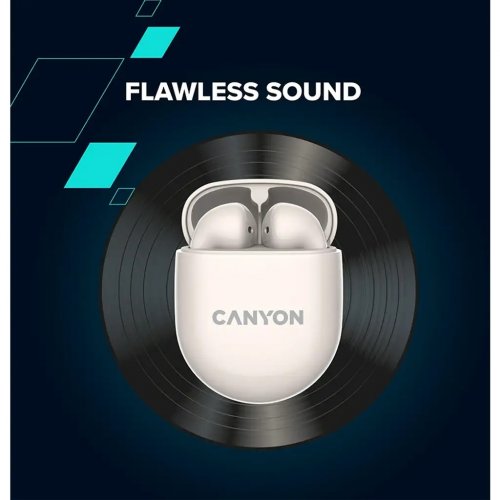 Навушники Canyon TWS-6 (CNS-TWS6B) Black купити в Україні: Київ, Львів, Хмельницький, Тернопіль, Івано-Франківськ | Низька ціна, відгуки, характеристики від TELEMART фото