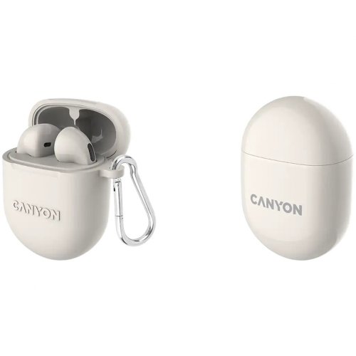 Навушники Canyon TWS-6 (CNS-TWS6BE) Beige купити в Україні: Київ, Львів, Хмельницький, Тернопіль, Івано-Франківськ | Низька ціна, відгуки, характеристики від TELEMART фото