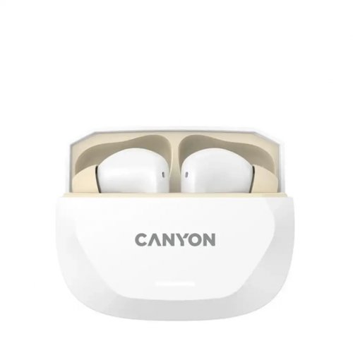 Наушники Canyon Hexagon 7 (CNS-TWS7WB) White/Beige купить в Украине: Киев, Днепр, Харьков, Одесса  | Низкая цена, отзывы, характеристики от TELEMART фото