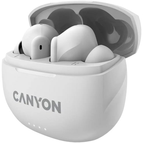 Навушники Canyon TWS-8 (CNS-TWS8W) White купити в Україні: Київ, Львів, Хмельницький, Тернопіль, Івано-Франківськ | Низька ціна, відгуки, характеристики від TELEMART фото