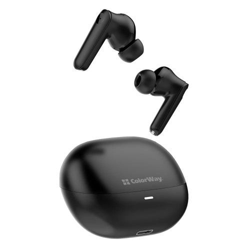 Наушники ColorWay Slim TWS-1 Earbuds Long Life (CW-TWS1BK1) Black купить в Украине: Киев, Днепр, Харьков, Одесса  | Низкая цена, отзывы, характеристики от TELEMART фото