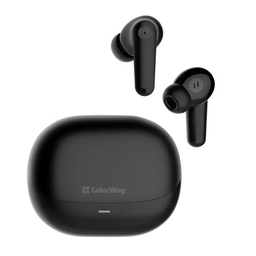 Наушники ColorWay Slim TWS-1 Earbuds Long Life (CW-TWS1BK1) Black купить в Украине: Киев, Днепр, Харьков, Одесса  | Низкая цена, отзывы, характеристики от TELEMART фото