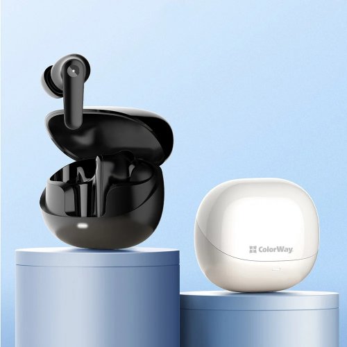 Наушники ColorWay Slim TWS-1 Earbuds Long Life (CW-TWS1BK1) Black купить в Украине: Киев, Днепр, Харьков, Одесса  | Низкая цена, отзывы, характеристики от TELEMART фото
