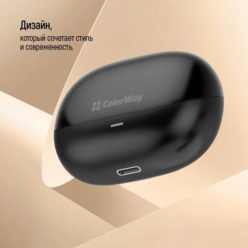 Наушники ColorWay Slim TWS-1 Earbuds Long Life (CW-TWS1BK1) Black купить в Украине: Киев, Днепр, Харьков, Одесса  | Низкая цена, отзывы, характеристики от TELEMART фото